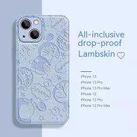 Duo A ลายหนังฝัน 12promax เคสศัพท์มือถือซิลิโคนเหลวเคสหนังคุณภาพสูง