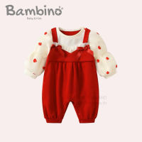 Bambino ชุดจั๊มสูทเด็กทารกผู้หญิง ชุดรอมเปอร์  ชุดบอดี้สูท   ชุดเด็กอ่อน ชุดเด็กแรกเกิด  Baby Bodysuits Jumpsuits