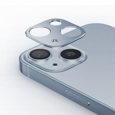 สำหรับ iPhone 14 Tutup Lensa Kamera โลหะกระจกสำหรับ iPhone 13Pro 12 11 Pro Max เคสขนาดเล็กด้านหลังป้องกันเลนสำหรับ iPhone 14Pro 13แหวน