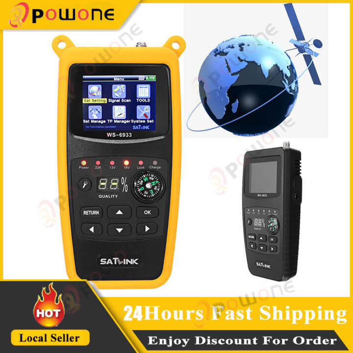 Original Satlink WS-6933 2.1 Inch LCD Display DVB S2 Satfinder FTA C&KU ...