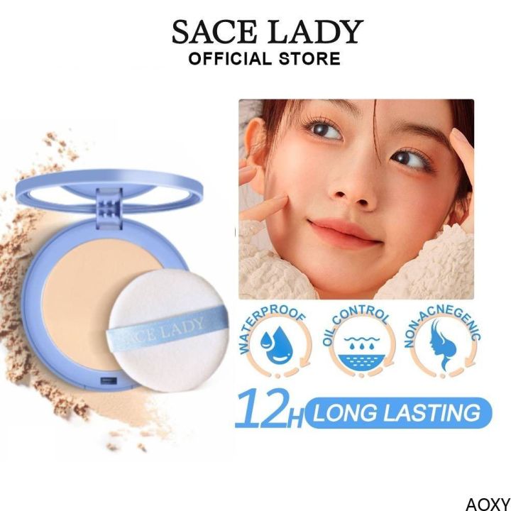 SACE LADY Oil Control Powder Waterproof Long-lasting Makeup Setting ...