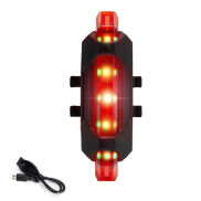 IPTY Bike Bicycle Light USB LED Rechargeable Set MTB Road Bike Front Back