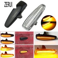 ZR สำหรับ LED แบบไดนามิกไฟเลี้ยวด้านข้าง Fender Marker โคมไฟสำหรับ Mitsubishi Lancer Evolution Evo X Outlander Sport RVR ASX Mirage 2014 +