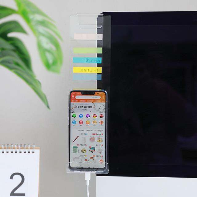 creative-acrylic-monitor-message-memo-board-for-sticky-notes-transparent-name-card-phone-holder-desktop-storage-rack