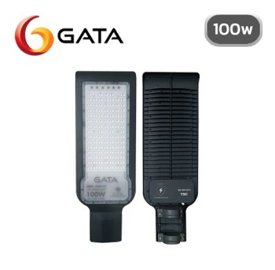 GATA โคมถนน LED กาต้า STREETLIGHT LED VARD100 100W 6500K โคมถนนพร้อมขา 50วัตว์ พร้อมขาแป้นและอุปกรณ์ยึด พร้อมใช้งาน