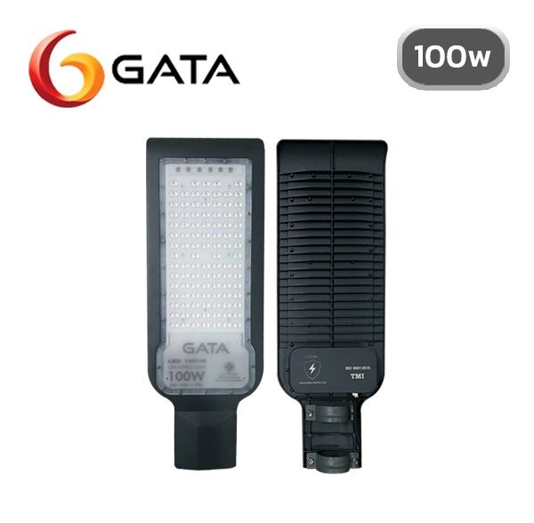 gata-โคมถนน-led-กาต้า-streetlight-led-vard100-100w-6500k-โคมถนนพร้อมขา-50วัตว์-พร้อมขาแป้นและอุปกรณ์ยึด-พร้อมใช้งาน