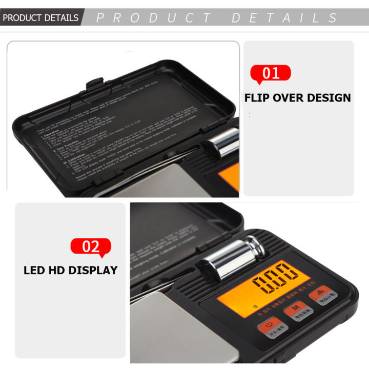 digital-mini-scale-200g-0-01g-50g-0-001g-pocket-scale-น้ำหนักอิเล็กทรอนิกส์สมาร์ท-scale-สำหรับอาหารแท็บเล็ตเครื่องประดับ-diamond