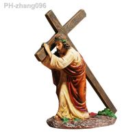 Jesus To Calvary Statue Religious Jesus Statue With Jesus Bearing The Cross On The Way To The Calvary Resin Jesus Statue