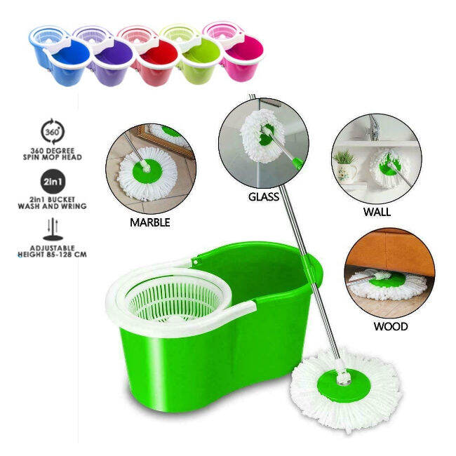 Mop With Spinner and Bucket Magic Spin Tornado Mop 360 Easy Rotating