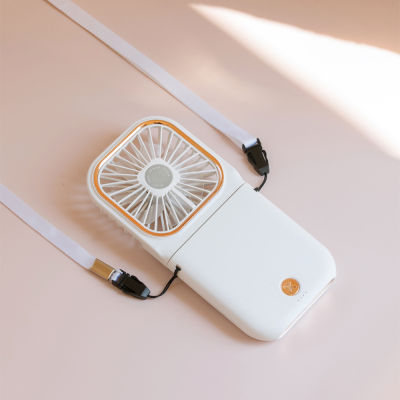 [COD]USB พัดลมห้อยคอขาตั้งเดสก์ท็อปพาวเวอร์แบงค์มินิปิดเสียงสำนักงานหอพักนักศึกษาพัดลมไฟฟ้ากลางแจ้งขนาดเล็ก