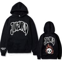 Rapper Juice Weld 999 Men 39;s Hoodie Skeleton Skull Flame Double Sided Graphic Print Sweatshirt Men Women Fashion Hip Hop Hoodies