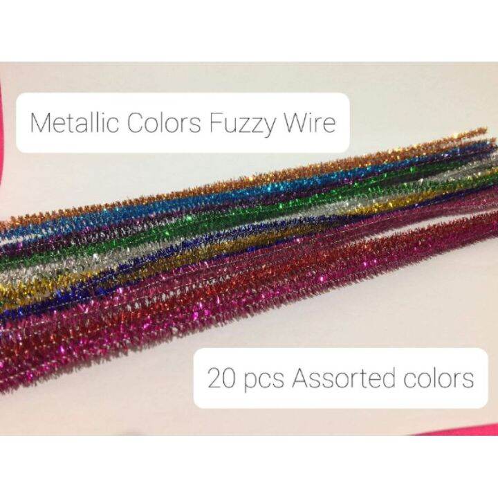 Fuzzy Wires / Pipe Cleaners 20pcs/set for Art Activities Lazada PH