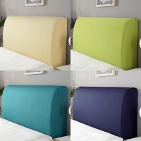 【CW】 Elastic Bed head Cover Back Dust Protector silk fabric Headboard bedside slipcover