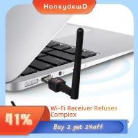 HONEYDEWD สำหรับพีซี LAN 802.11/b/g/n อีเธอร์เน็ต 2.4GHz ค่ะ การ์ดเชื่อมต่อ WIFI ยูเอสบี ดองเกิล WIFI การ์ดเครือข่ายไร้สาย