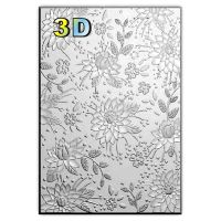 【hot】 New Chrysanthemum Field 3d Embossed Plastic Folder