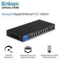 Linksys สวิทซ์ รุ่น LGS310MPC Managed Gigabit Switch แบบปรับตั้งค่าได้ขนาด 8 พอร์ต รองรับ PoE+ 740W, 1G SFP Uplinks x2 รับประกัน 5ปี