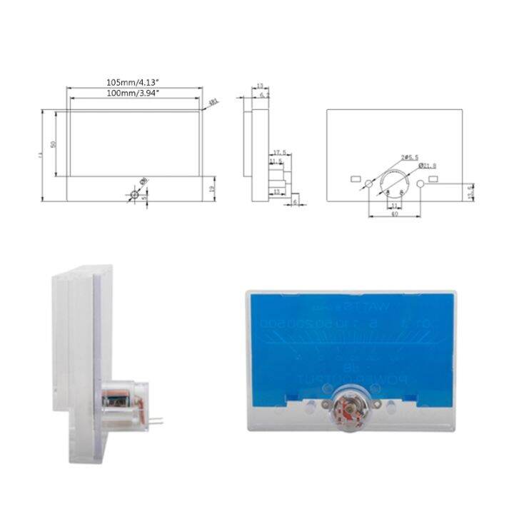 มิเตอร์-vu-12-16v-แผงแอนะล็อกเครื่องวัดระดับเสียงแบ็คไลท์สีฟ้าสำหรับไม่มีโปรแกรมควบคุมที่จำเป็นเครื่องขยายเสียงดิจิตอลพาวเวอร์มิเตอร์