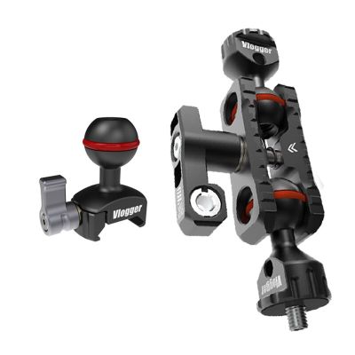 Camera Magic Arm Ball Head w/ Nato Clamp Connector Articulating Arm Replace Rig DSLR Monitor Portable Bracket Slide Slot Adapter