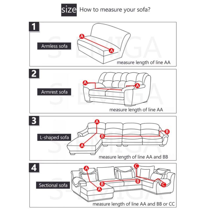 ที่หุ้มโซฟาสีขาวหิมะสำหรับ1-2-3-4ที่นั่งผ้าคลุมโซฟายืดผ้าคลุมโซฟาผ้าคลุมโซฟาสแปนเด็กซ์ยืดหยุ่น