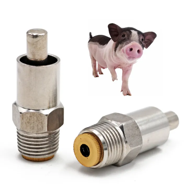 5/10/25Pcs Stainless Steel Automatic Pig Drinker Waterer Pig Swine