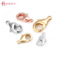 10MM 12MM 15MM 19MM 24K Gold สีทองเหลือง Lobster Clasps เชื่อมต่อ Clasps คุณภาพสูงเครื่องประดับทำอุปกรณ์ผลการค้นหาอุปกรณ์เสริม-DCVS STORE