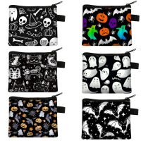 【CW】 Bat Print Coin Purse Wallet ID Credit Card Small Handbag Kids Purses