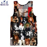 hot【DT】 Mamba Top Mylene Farmer Shirt Men Print French Fashion Sleeveless