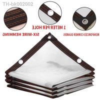 ◆ Thicken Transparent Waterproof Tarpaulin Garden Rainproof Clear Poly Tarp Plant Cover Insulation Shed Cloth with Grommets