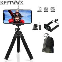 KFFTWWX Tripod for Gopro Hero 11 10 9 8 7 6 5 4 3 Black Mini Flexible Sponge Octopus Tripods for mobile Phone Yi EKEN H9R Camera Selfie Sticks