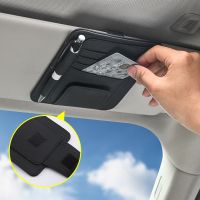 Car Sun Visor Bill Pen Business Card Holder CD DVD Organizer Storage Box Sunglasses Clip Stowing Tidying Car Accessories