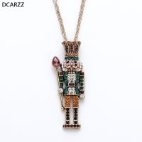 Exquisite Colorful Crystals Nutcracker Ballet Pendant Women Choker Necklaces Baby Children Gift Mom Necklace Vintage Jewelry