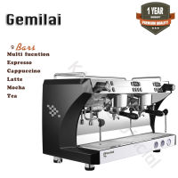 Gemilai เครื่องชงกาแฟสดอัตโนมัติ Profressional (ตั้งค่าเวลาชงได้) 2 หัวชง รุ่น CRM 3120 C