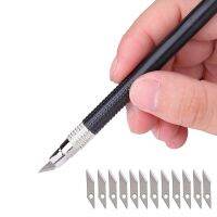 【YF】 13Pcs/Lot Art Knives Wood Carving Tools Precision Hobby Metal Handle Craft Sculpture Engraving Cutting PCB Repair