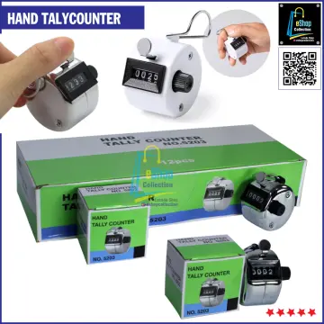 Digital Hand Tally Counter 4 Digit Number Manual Counting Golf Clicker  Outdoor Sport Soccer Key Ring