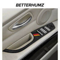 Alcantara สำหรับ BMW 3 Series E90 E92 E93 M Performance สวิทช์หน้าต่างฝาครอบสติกเกอร์ LHD RHD ภายในรถอุปกรณ์เสริม