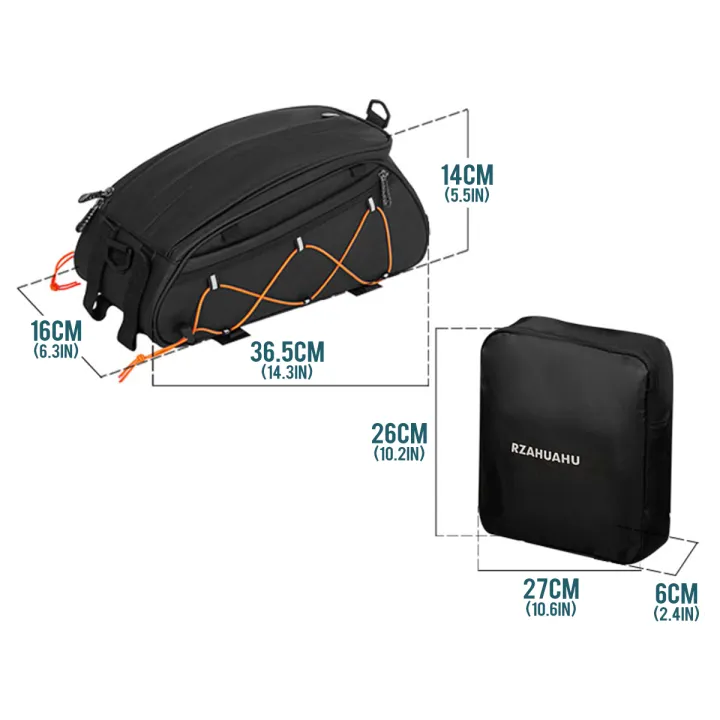 3-in-1แร็คจักรยานกระเป๋า-t-runk-กระเป๋ากันน้ำจักรยานที่นั่งด้านหลังกระเป๋าถุงเย็นที่มี2ด้านแขวนกระเป๋าขี่จักรยานขนส่งสินค้ากระเป๋าสัมภาระกระจาดกระเป๋าสะพาย