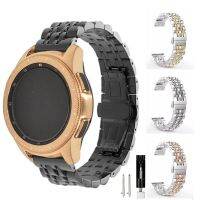 ♦✤ 22mm 20mm Metal Band สำหรับ Samsung Galaxy Watch 3 45mm Gear S3/Huawei watch 3 สร้อยข้อมือสแตนเลสสำหรับ Amazfit GTR 47mm Correa