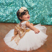 Princess Kids Baby Girl Lovely Bow Knot Sequins Dress Lace Sheer Sleeveless Mini Dress Festival Party Voile Cute Dresses  by Hs2023