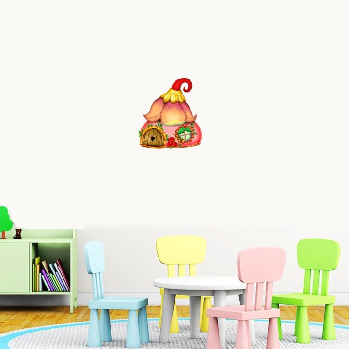 lz-three-ratels-cp22-fairy-tale-style-cartoon-cabin-mushroom-house-childrens-place-decoration-sticker-self-adhesive