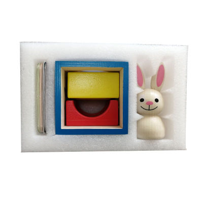 Baby Creative Magic Box Toy with Cognitive Card Peekaboo Toy Rabbit Boo Development Educational Gift for Children