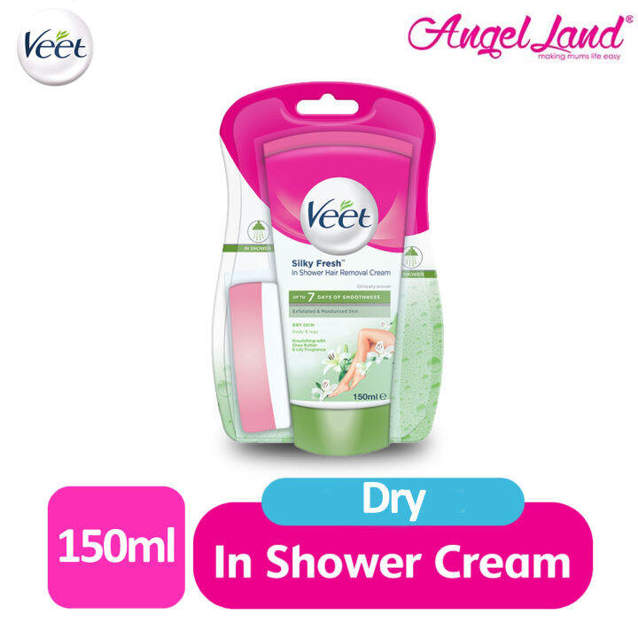 Veet In Shower Dry Skin 150G Angelland Lazada