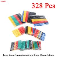 328 pcs / lot shrinkable heat shrinkable tube pvc insulation shrink variety polyolefin ratio 2: 1 wrap wire cable sleeve kit