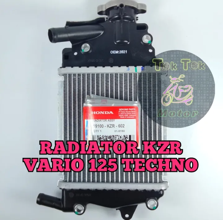 RADIATOR HONDA VARIO 125 KZR TECHNO KUALITAS ORIGINAL PENDINGIN MESIN COOLANT KUALITAS ORIGINAL