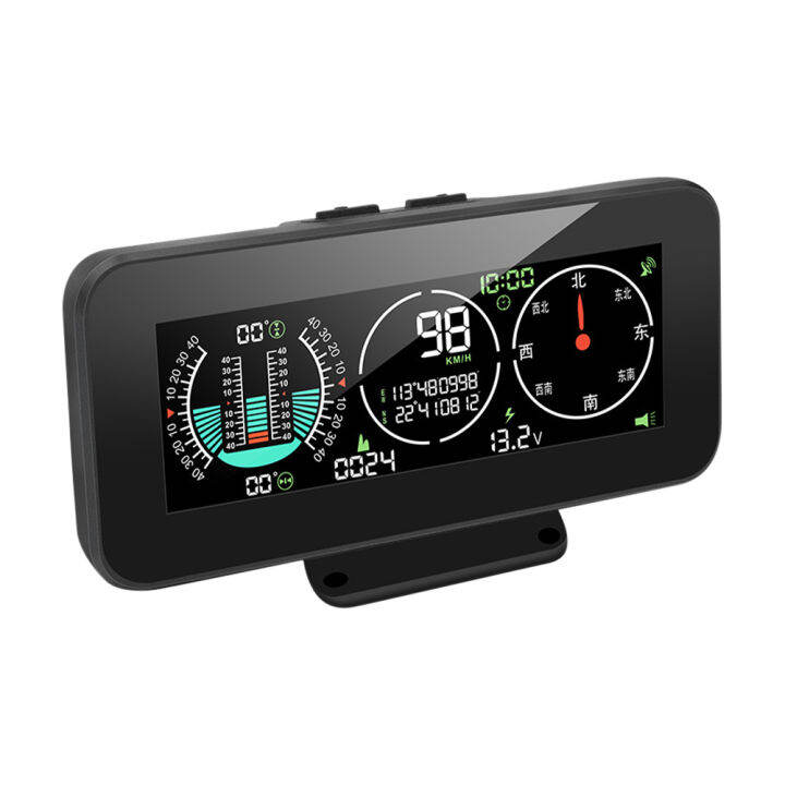M60 Car HUD Inclinometer 12V Head Up Display GPS Speedometer Compass