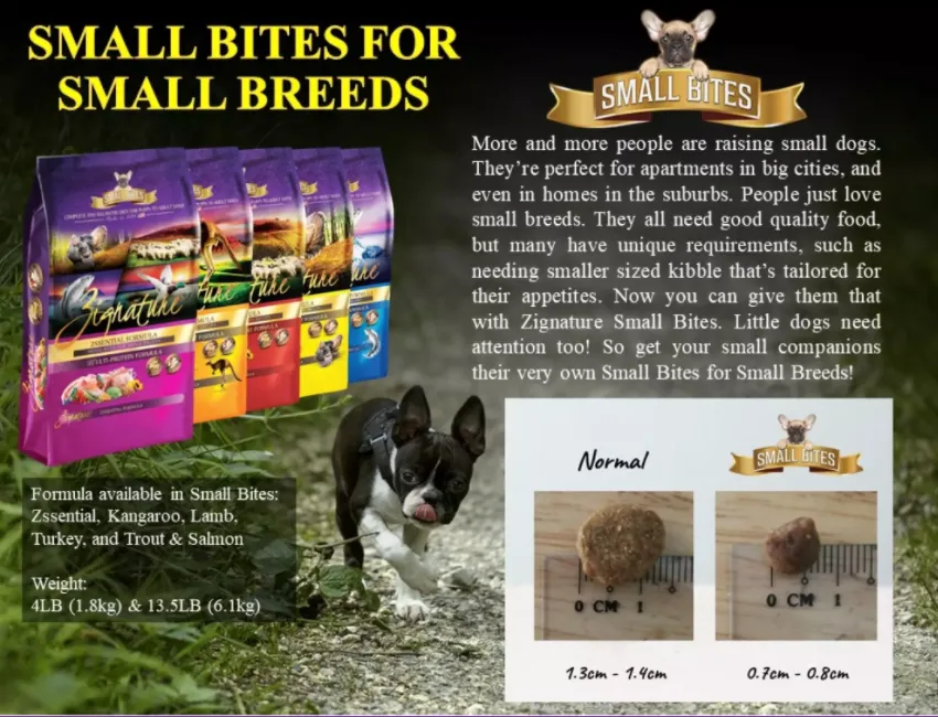 Zignature dog food cheap small breed