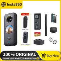 Insta360กีฬาหนึ่ง X2แบบพาโนรามากล้องแอคชั่นแคมเมราในตัว360วิดีโอ5.7K หนึ่ง X2 10เมตรกันน้ำ Flowstate เสถียรภาพกล้อง1630Mah