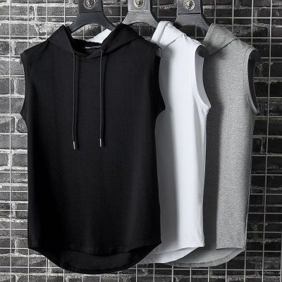 COD M-3XL Korean fashion sport black loose vest men