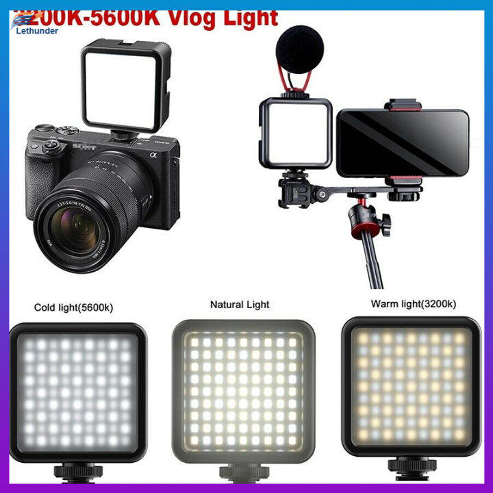 vl81-3200k-5600k-850lm-6-5w-ไฟวิดีโอ-led-พร้อมรองเท้าเย็น-mini-vlog-เติมแสง3000mah-แบตเตอรี่เติมแสง