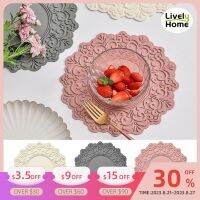 【CC】№☎  Silicone Placemat for Dinning Table Luxury Round Resistant Coaster Tableware