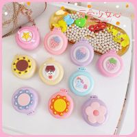 【CC】 Folding Massage Comb with Makeup Mirror Plastic Airbag Small Hair Cartoon Air Cushion